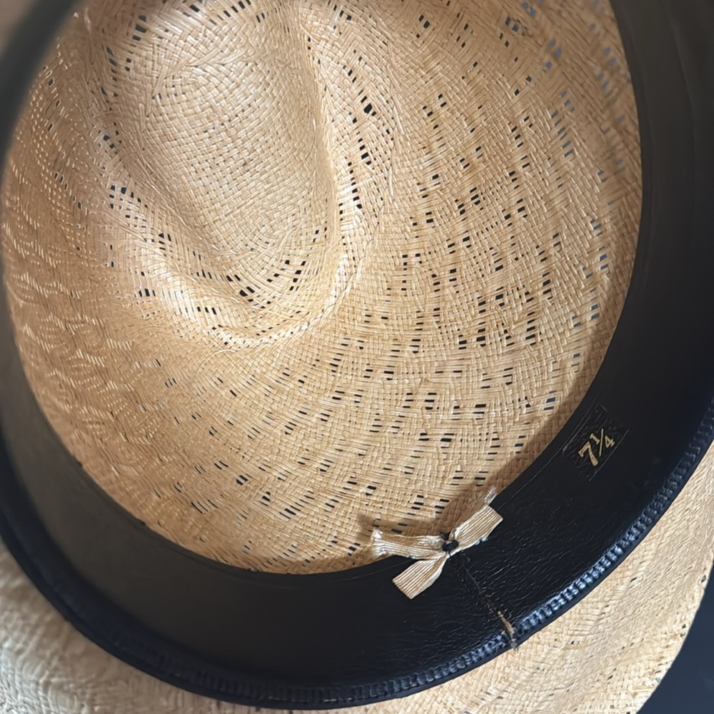 Vintage Firm Natural Straw Cowboy Hat - Picture 14 of 17